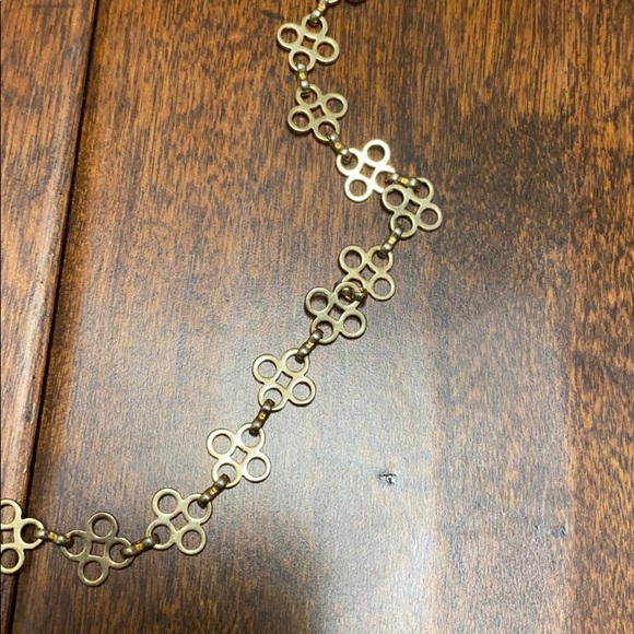 Tory Burch long gold logo necklace - Picture 6 of 7